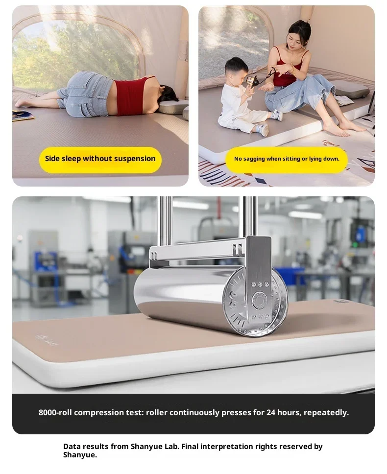 Lohascamping Luftmatratze Kompaktes Klappbett Camping-Zeltmatte für 1-2 Personen Aufblasbare Matte 10cm Dick Schlafmatte – Detail 6