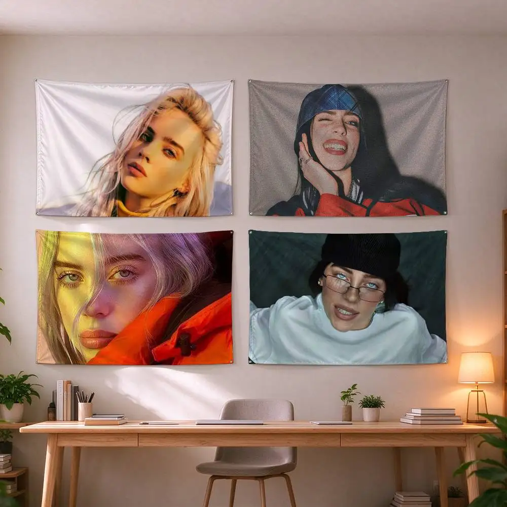 Hot High Burning Singer Billies  Flag Suitable For Party Club Outdoor Interior Wall Decoration Banner Fans Gift