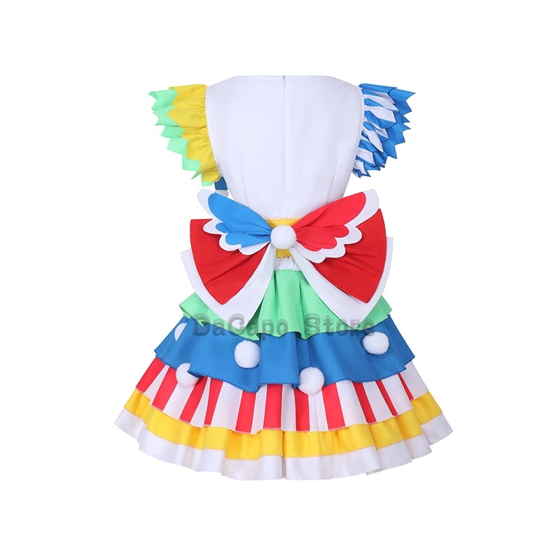 Mirei Minami Cosplay Kostuum Lolita Jurk Kleurrijk Pak Anime Pripara Pruik Uniform Halloween Feest Vrouwen Meisjes Fancy Outfit