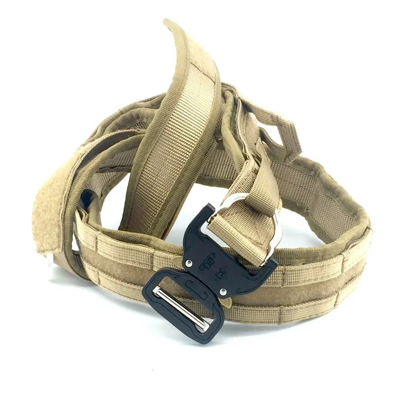 Tactical Molle Ronin Belt Army Force Military Gunfighter War Battle Combat Hunting Holster Pouch Carry Accessories D-Ring Buckle