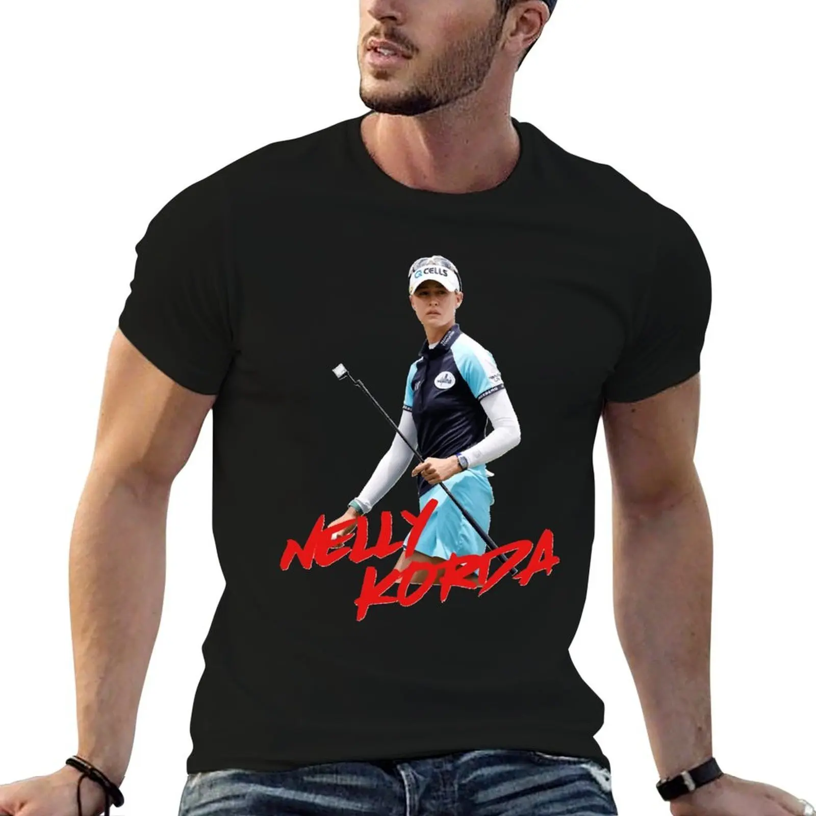 

Nelly Korda T-Shirt t shirts for man pack white man t shirts for men casual T-Shirt