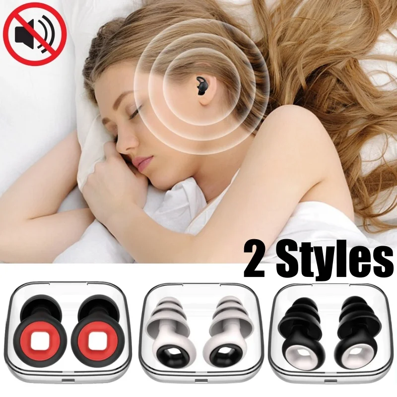 Sleeping Noise Canceling Earplugs Ultra Soft Reusable Silicone Earplugs for Noise Canceling Concerts Motorcycle Traveling