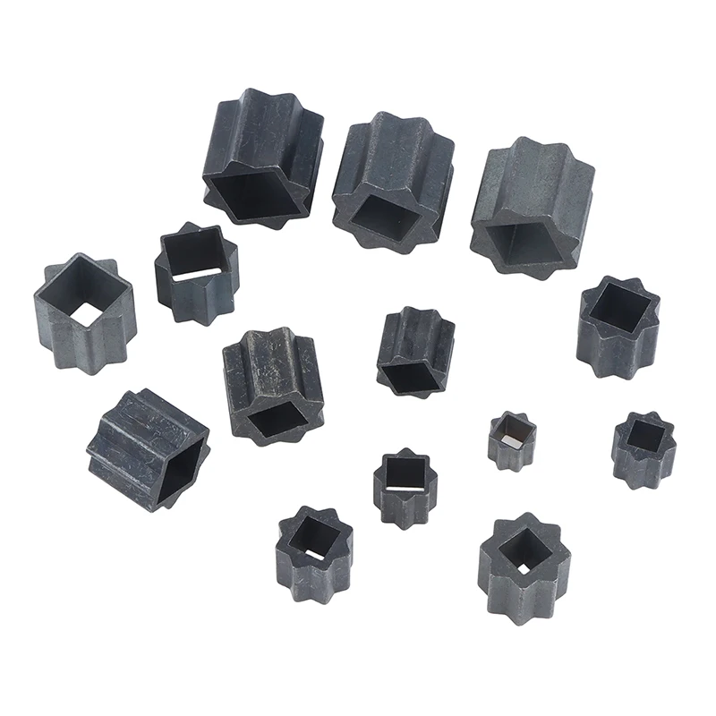 2Pcs Pneumatic Head Adapter Sleeve Actuator Connecting Sleeve Inner Square Outer Octagonal Sleeve Ball Valve Reducer Sleeves