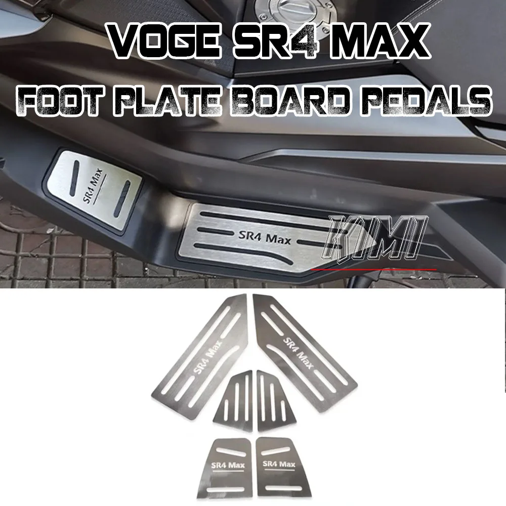 Motorcycle Accessories Foot Plate Board Pedals Footrest Foot Board Cover Mat Pad For VOGE SR4MAX SR4MAX 350