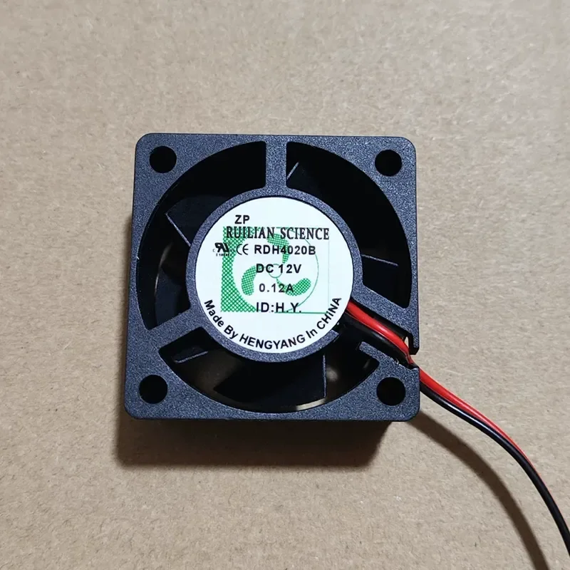 for RUILIAN SCIENCE RDH4020B 12V 0.12A 4CM 4020 2 Wire Fan