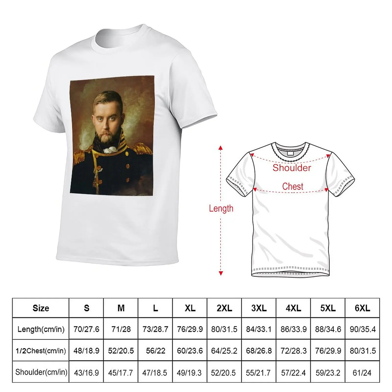 Captain Sergey Nazarov T-Shirt anime aesthetic clothes plus sizes tops black t shirts for men