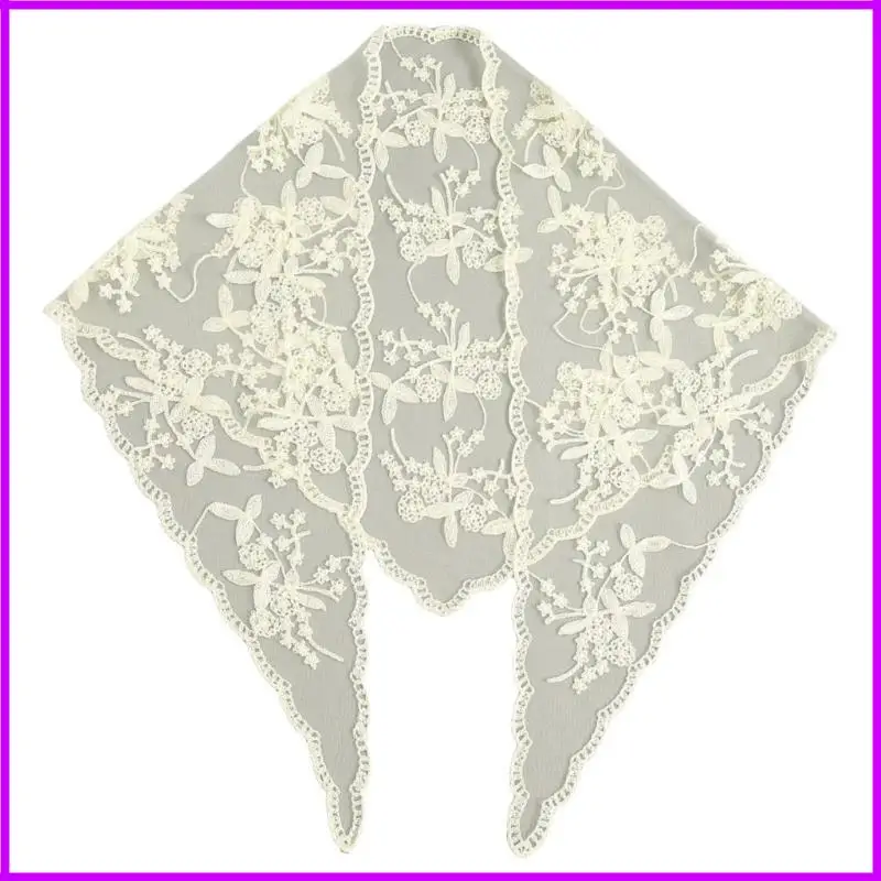 

Women Lace Triangle Scarf Elegant Triangle Shawl Fashion Scarf Shawl for Party