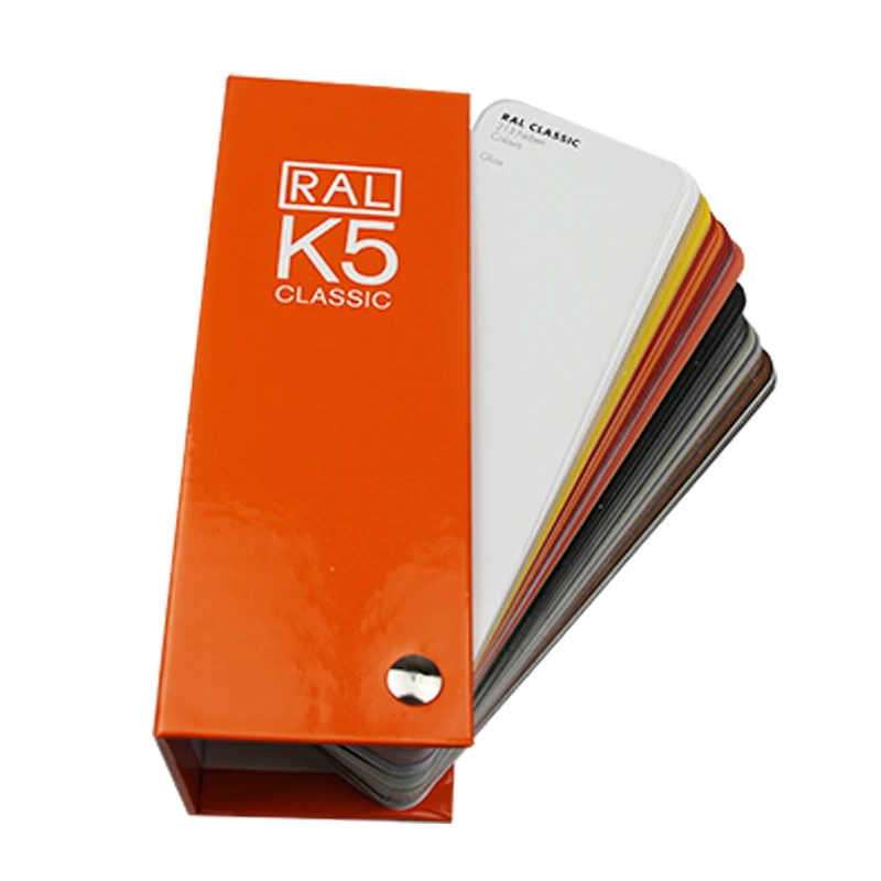 Imagem -05 - Ral Cartão k5 215 Cores Pintura Revestimento Pigmento Metal Material de Construção Amostra Padrão Europeu Alto Brilho Matte Impressão Cor