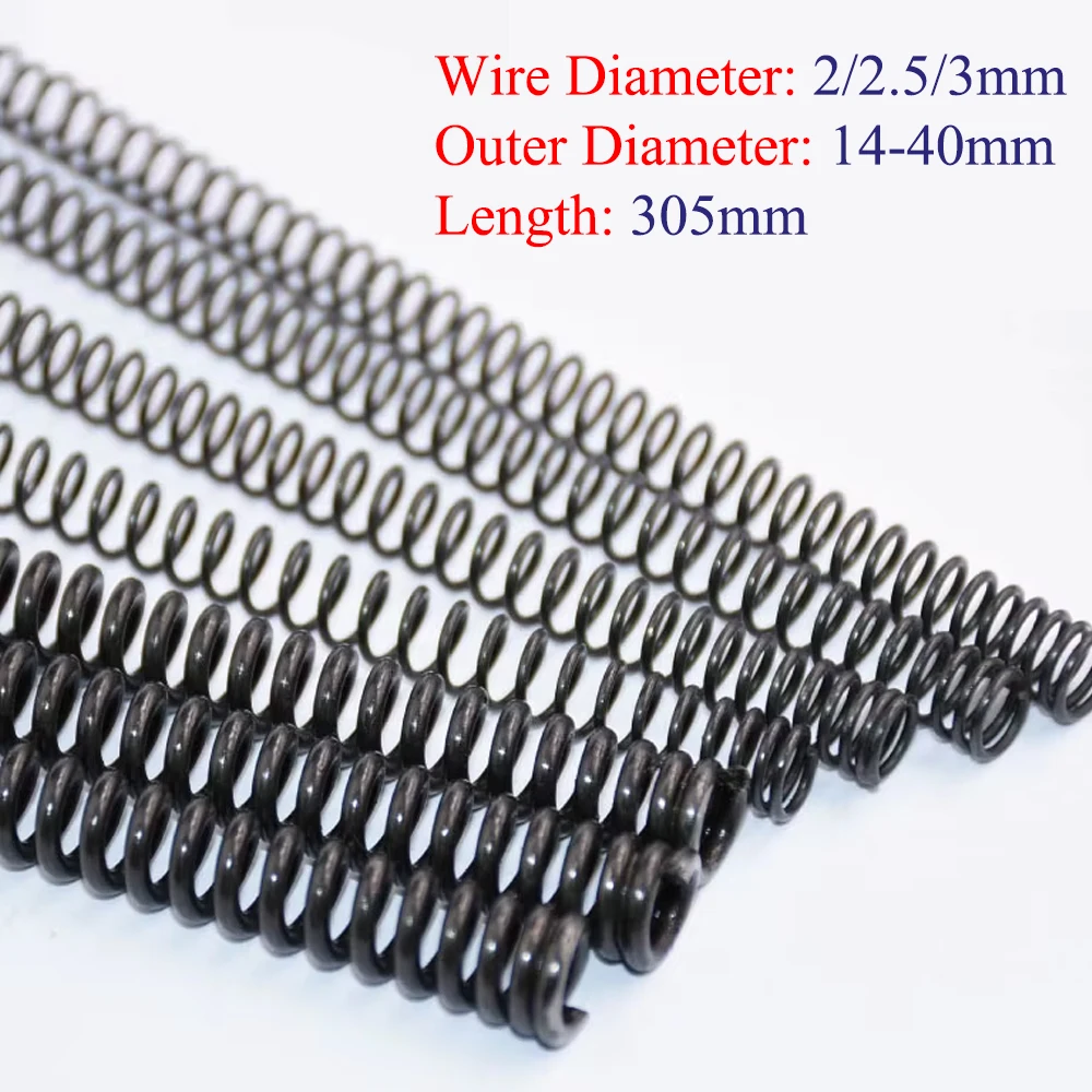 

Wire Dia 2/2.5/3mm Y-type Compression Spring Pressure Spring 65 Manganese Steel Length 305mm Lamp Switch Equipment