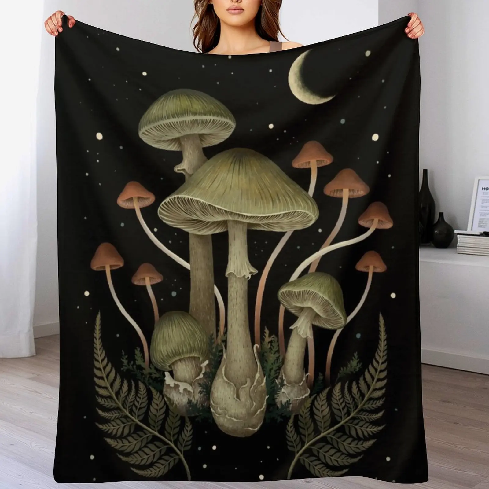 

Death Cap Throw Blanket Blankets Sofas Of Decoration halloween Retros funny gift Blankets