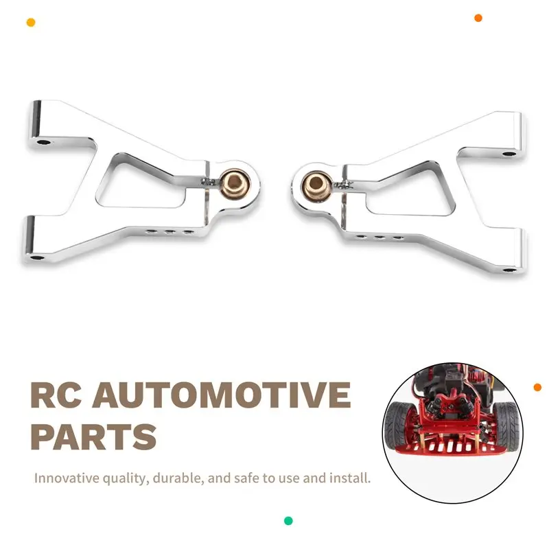 A04F-argent pour MJX 1/14 RC voiture mise à niveau avant inférieur bras oscillant Kit-modèles compatibles 14301/14302 14303 14304 accessoires