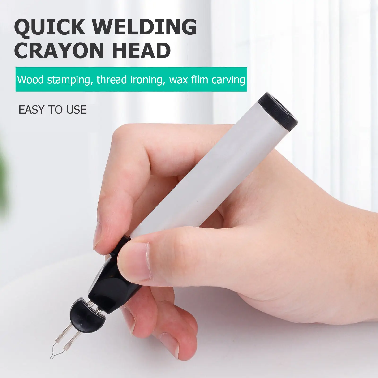 

1Pcs Wax Welding Pen Head Premium Stainless Steel Replacement Tip for Hot Stamping Carving Wax Film Fast Heating Jewelry Hand