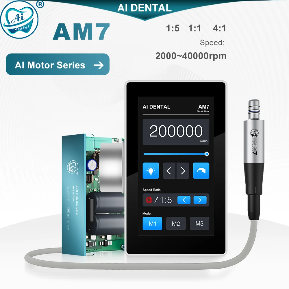 AM7-B: La Mejor Motorización Eléctrica para Prácticas Dentales de Alta Precisión