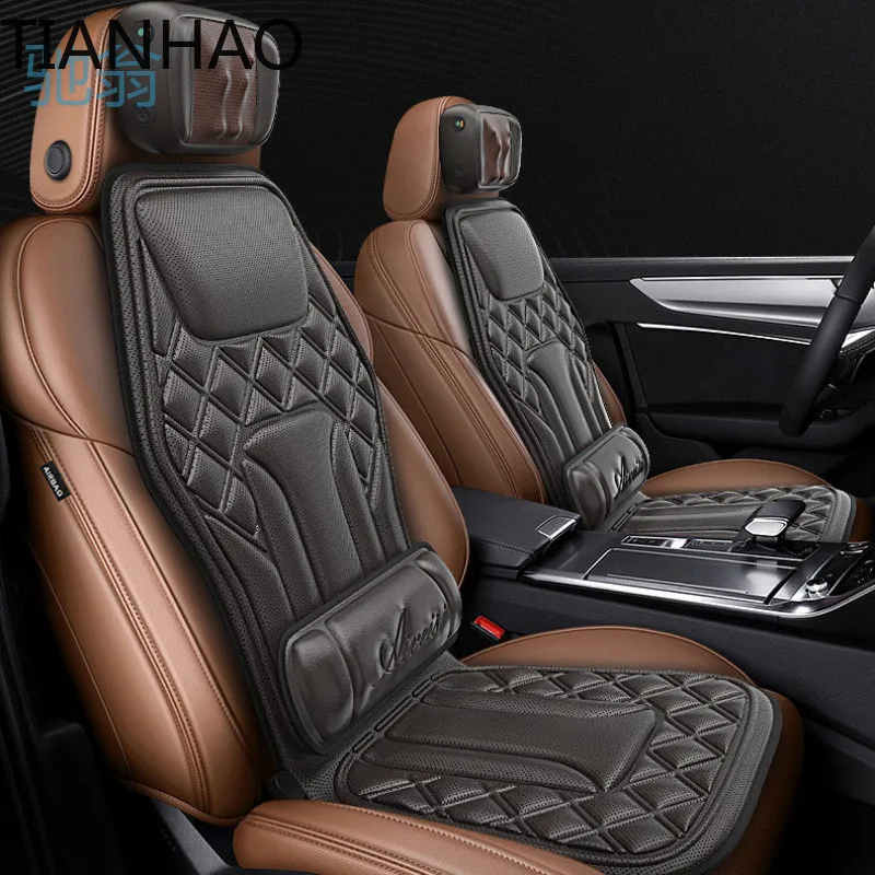 EJV Car Massager Multi Function Full Body Heating Seat Cushion for Cars Trucks Vans with Neck Support