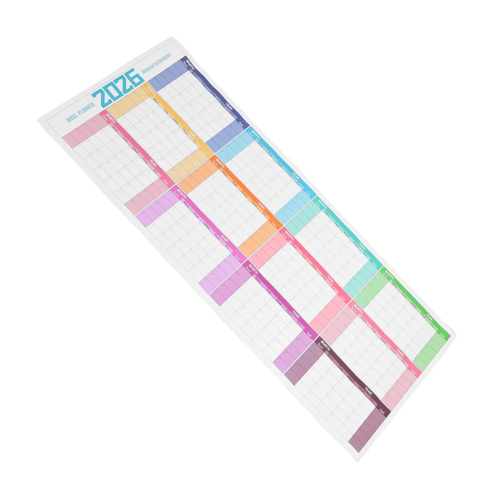 

Dry Erase Calendar Whiteboard 100X42Cm Large Wall Planner Undated Reusable For Office Home School Classroom Yearly Schedule