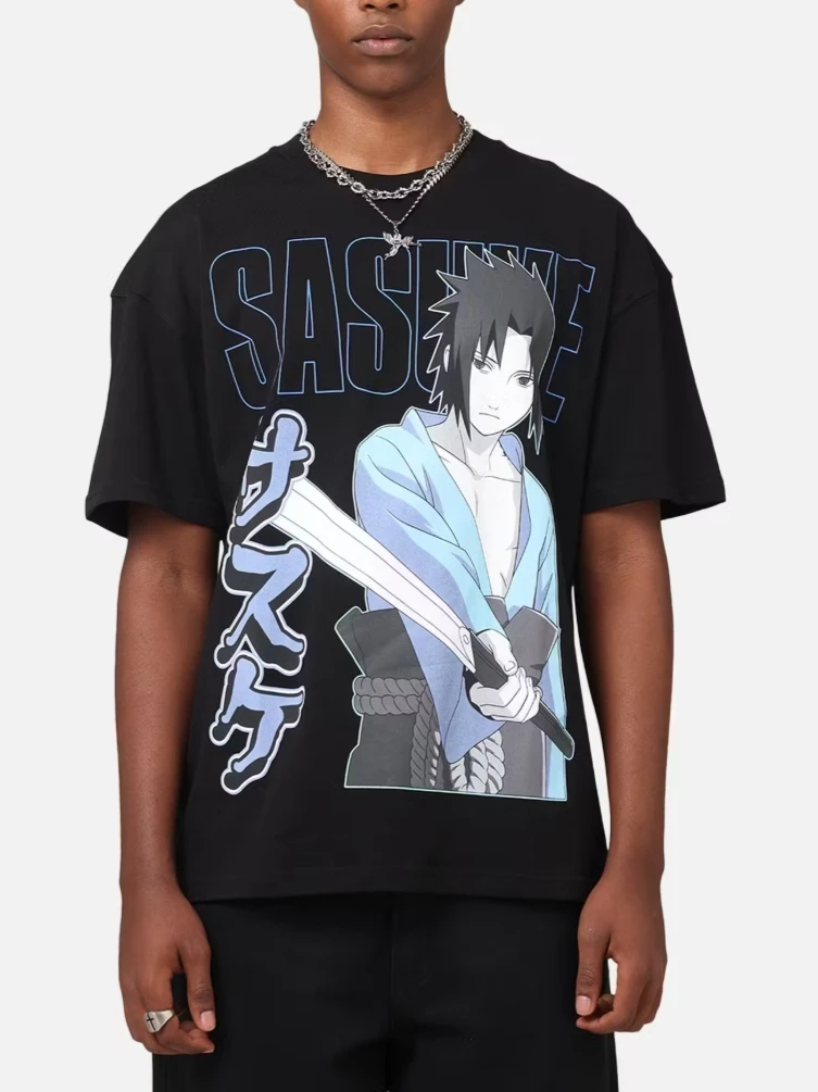 

Unisex Summer Harajuku Japanese Anime Graphics T Shirts Oversized Men's Clothing Loose Women Short Sleeved Tee Top Y2k Clothes
