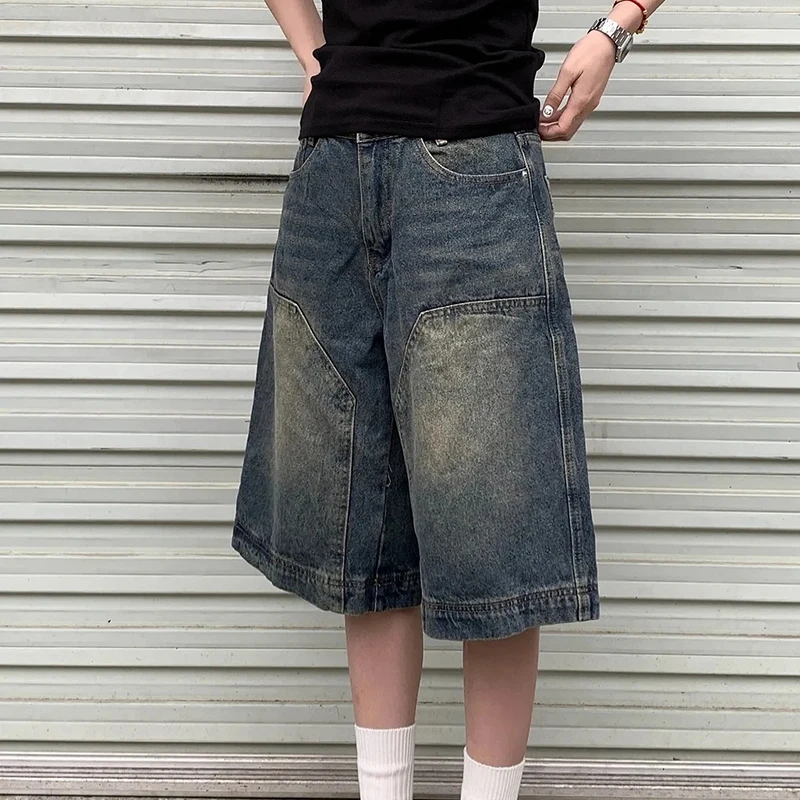 Vintage Wide-Legged Jeans Bf Unisex High-Waisted Pockets Fashion Casual Loose Harajuku Y2K Pants Streetwear Men Denim