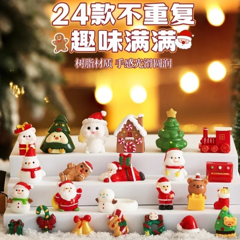 Christmas Countdown Calendar Hole Music Blind Box Santa Claus Small Gift Ornaments Children'S Poke Music Toys Christmas Gift view 2