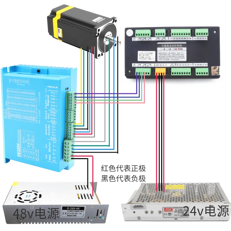 86 full closed-loop high-speed constant torque stepping servo motor package closed-loop motor+digital display driver 12N. m