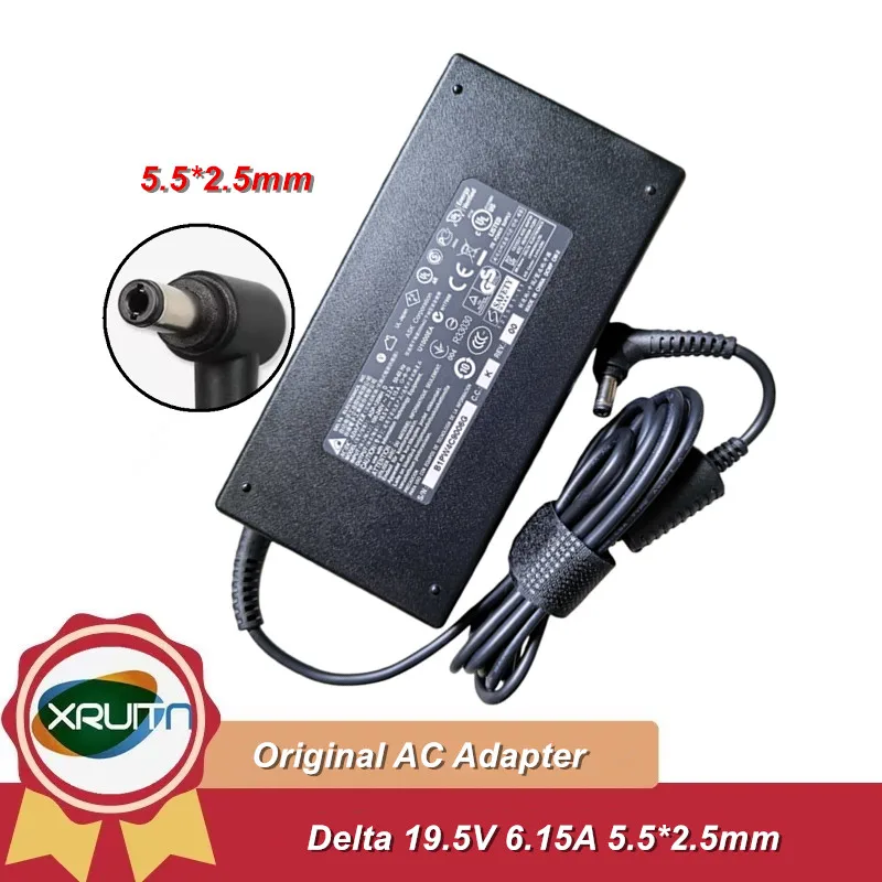 Original Delta 19.5V 6.15A ADP-120MH D AC Adapter Charger for MSI GE60 2PF/2PG/2QD GF63 Thin 9SCXR 9SCX 9SCSR 9SC Power Supply