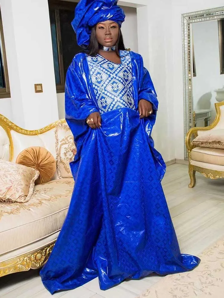 African Bazan Style Custom New Robe Print Elegant Classic Plus Size Four Seasons Youth Competition Gown