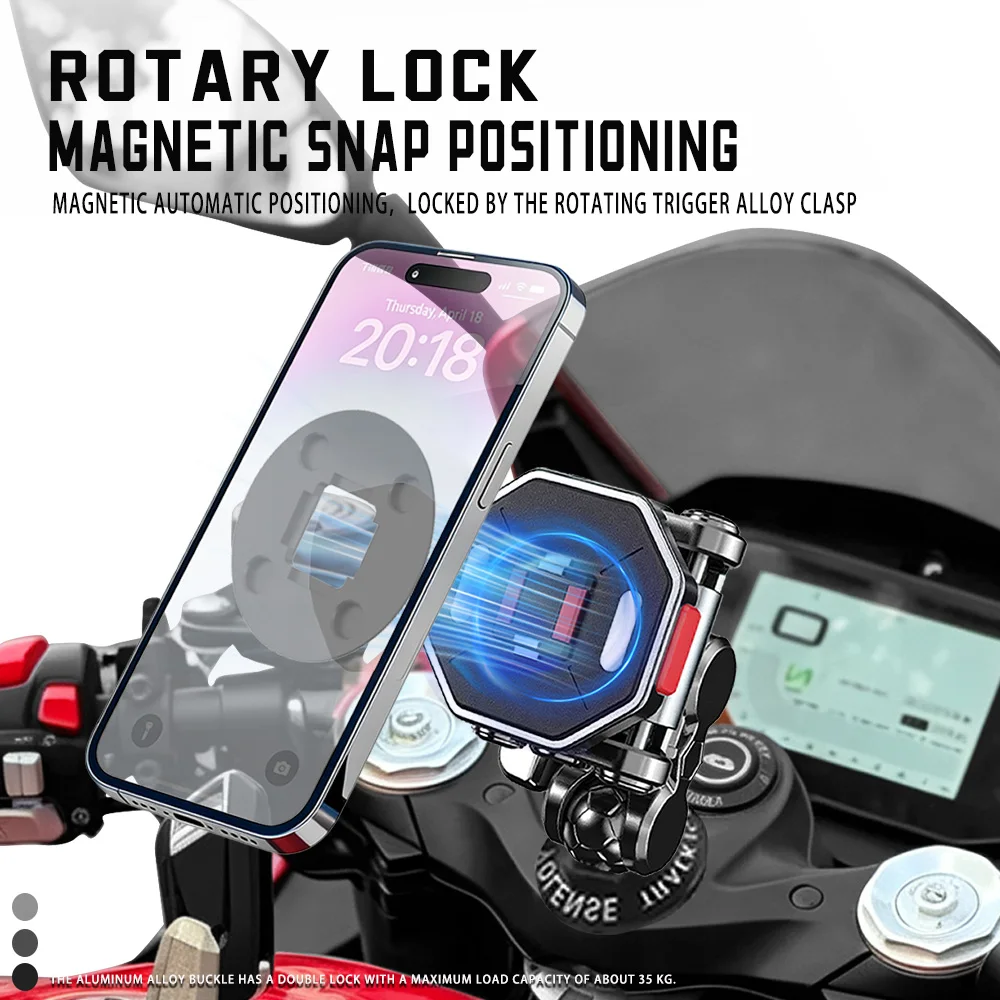 Jifeng for model, compatible with Chunfeng 500SR phone holder, floating quick-release magnetic cycling navigation rod, shockproo