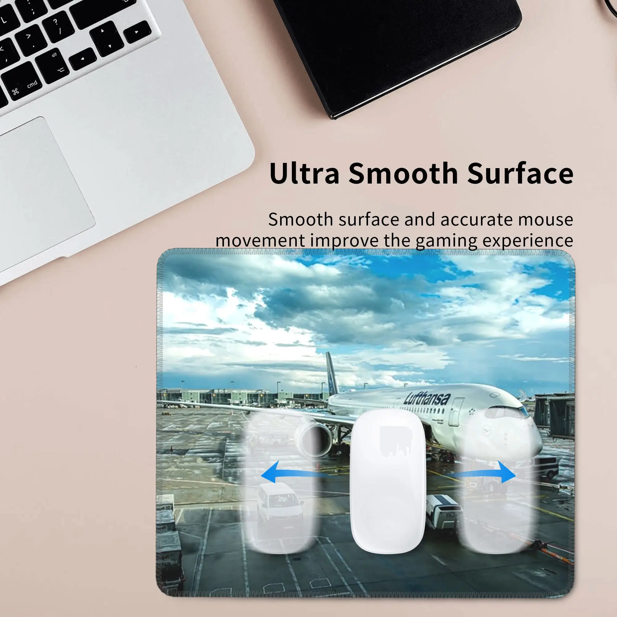 لوحة ماوس Lufthansa Airbus A350 لوحة مفاتيح الكمبيوتر ماوس حصيرة ألعاب الكمبيوتر المحمول حصيرة مكتبية ملحقات المكتب مفارش الطاولة