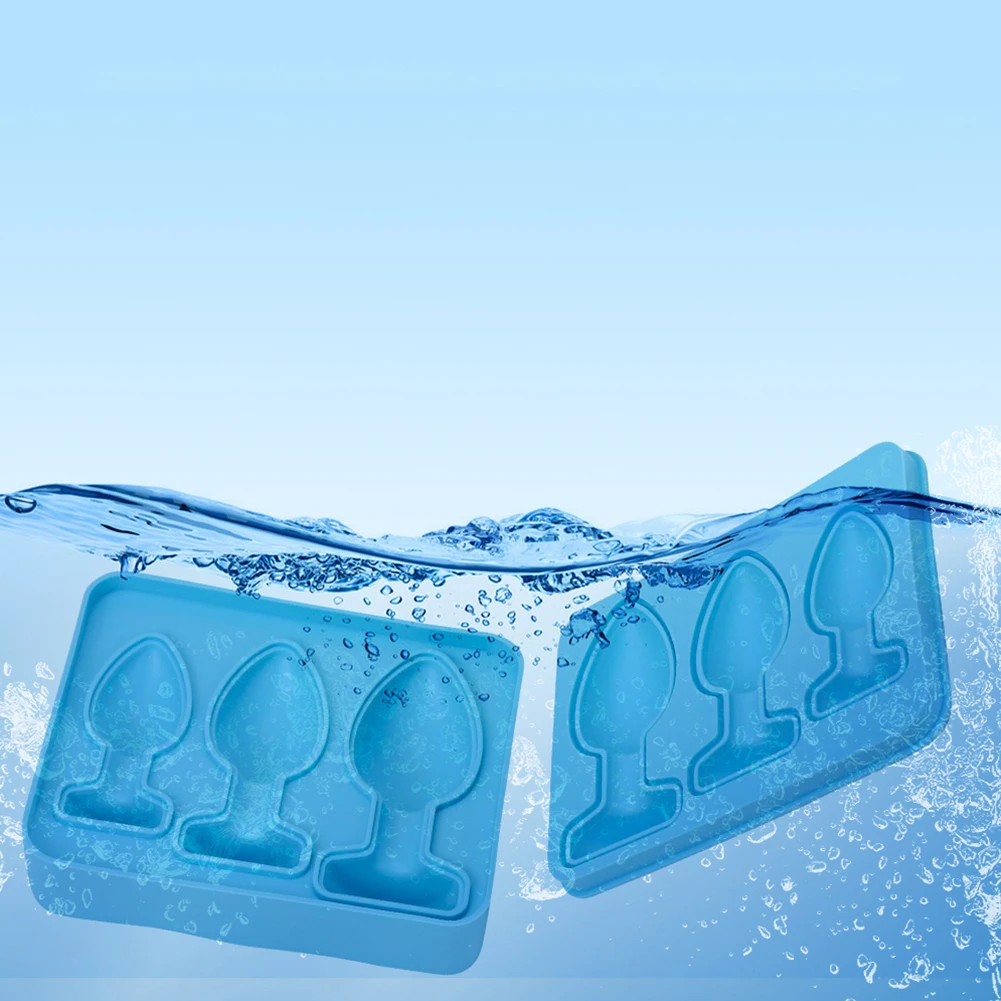 

Silicone Prank Butt Plug Shaped Mold Reusable Fun Shape Ice Cube Molds Novelty Ice Cube Trays for Juice Drink