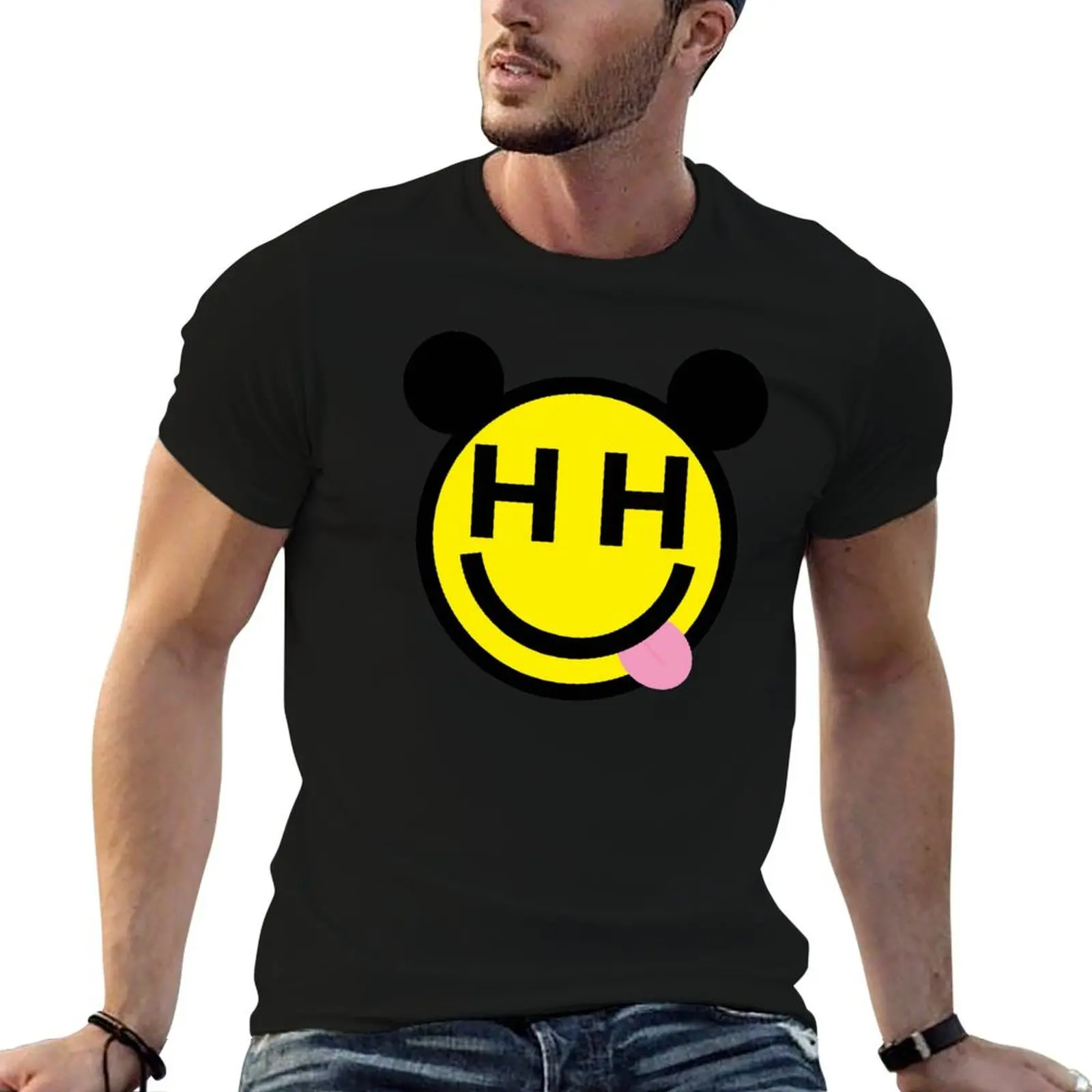 

Happy Hippie Foundation Logo - Miley VMA T-Shirt man t shirt cotton high quality t shirt man cotton T-Shirt