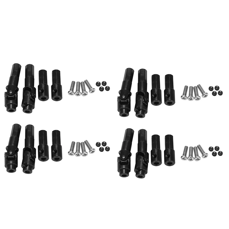 

B87B-16 Pcs Metal Front Axle Drive Shaft Rear Axle Shaft For WPL C14 C24 C34 B14 B24 B36 MN D90 MN99S RC Car Upgrade Parts