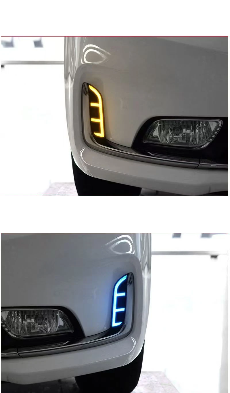 سيارة النهار تشغيل ضوء مصباح Led ترقية لكيا K3 سيراتو فورتي 2016 2017 2018 اكسسوارات السيارات أطقم أضواء التصميم #3