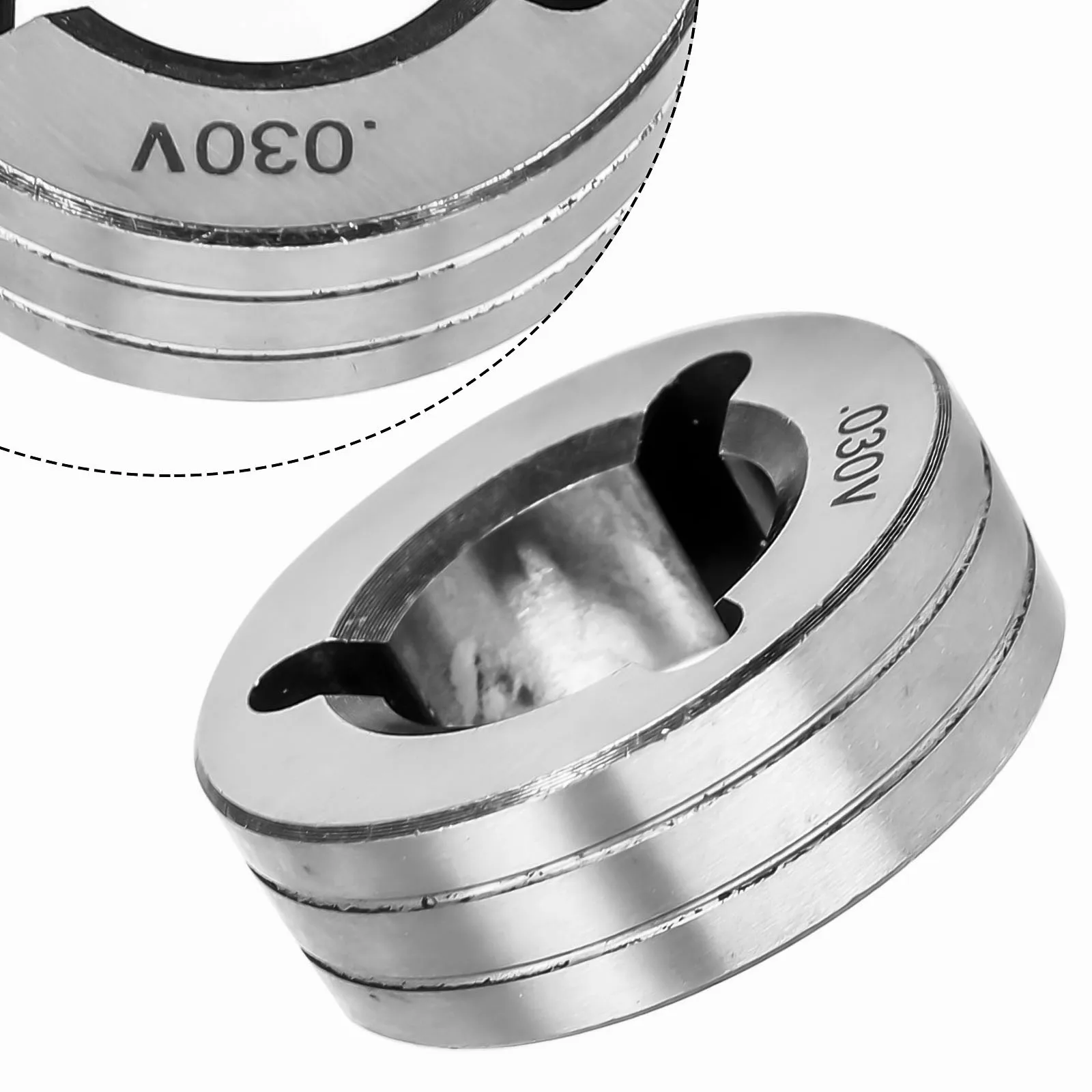 Miller MIG Welder Wire Feeder V Groove zigrinato Groove Bearing Steel 1/16 rullo di trasmissione per chip SIP .023 .030. 035.045