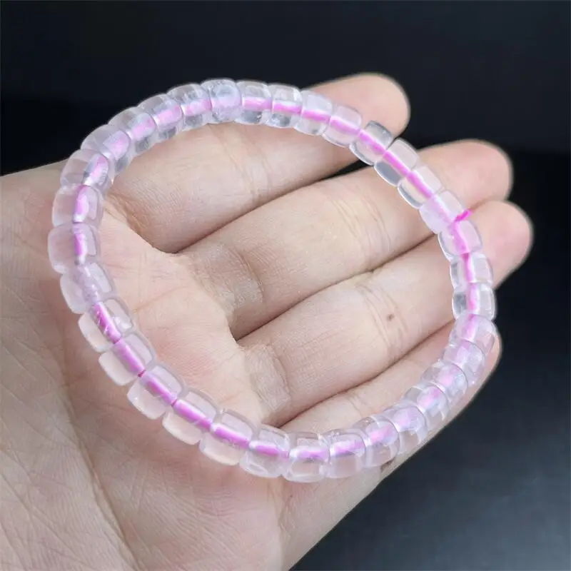

4.1MM Natural Hetian Jade Triple Circle Bracelet Fashion Gemstone Crystal Jewelry For Women Healing Bohemia Holiday Gift 1PCS