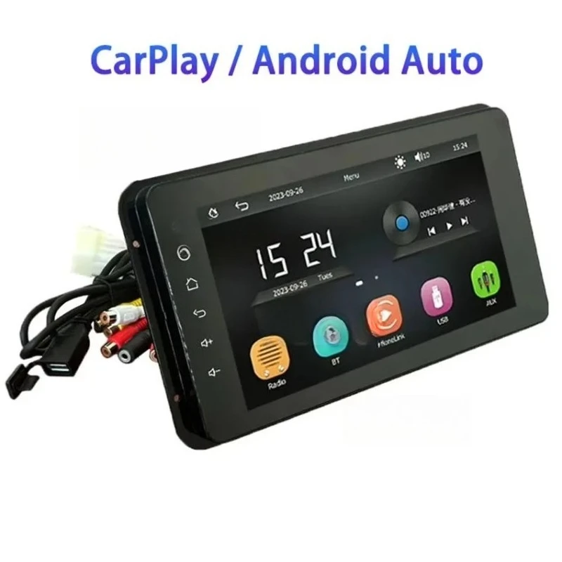 8 Inch Marine Multimedia Player Wireless CarPlay IPX6 Waterproof Bluetooth Boat Stereo