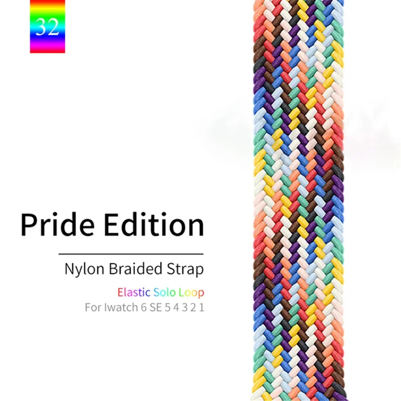 Braided Solo Loop For Apple Watch Band 44mm 40mm 45mm 49mm 41mm 42mm 46mm Elastic Bracelet iWatch Series 7 4 SE 5 6 8 9 10 Ultra