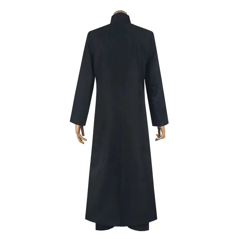 Nuevo disfraz de Cosplay negro personalizado de Matrix 2025, gabardina Neo, disfraces de fiesta de Halloween para mujeres y hombres, Cos Play P ★ ★ ★   jj.