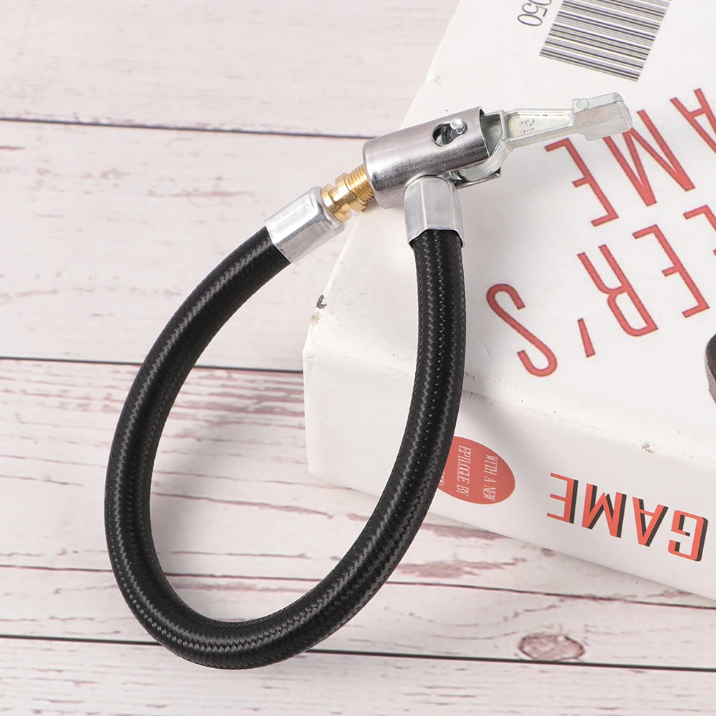 

Premium Tire Inflator Hose Adapter Lock-On Chuck Converter Car Motorcycle Bike Valve No Leak Inflation Tool Air
