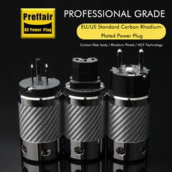 Preffair P105 Schuko EU/US Power Rhodium Plating Supply Plug Connector Adapter 15A/250V Hifi