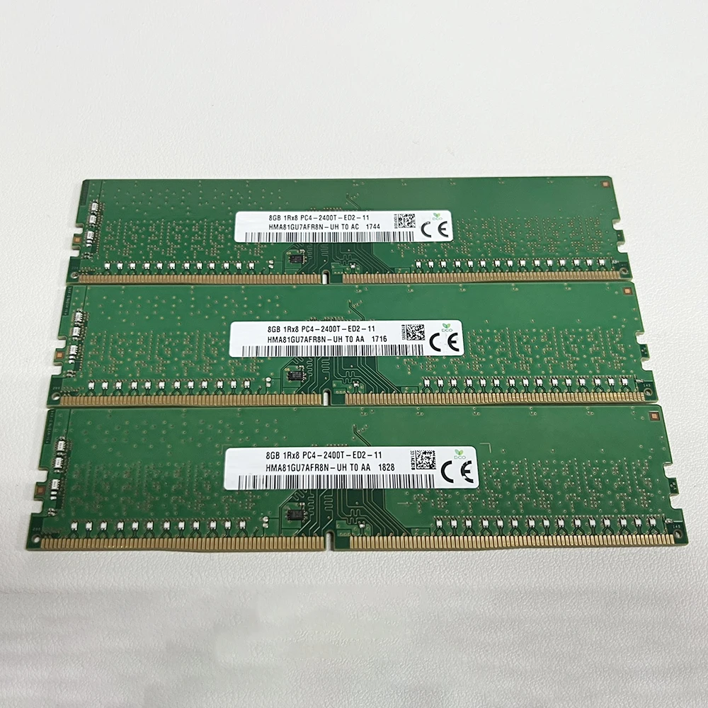 

For SK Hynix RAM 8G 8GB 1RX8 2400T ECC HMA81GU7AFR8N-UH Memory High Quality Fast Ship