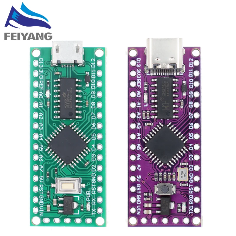 LGT8F328P-LQFP32 MiniEVB TYPE-C MICRO USB Compatible With ATMEGA328 Nano V3.0 LGT8F328P CH340C/ HT42B534-1 SOP16 For Arduino