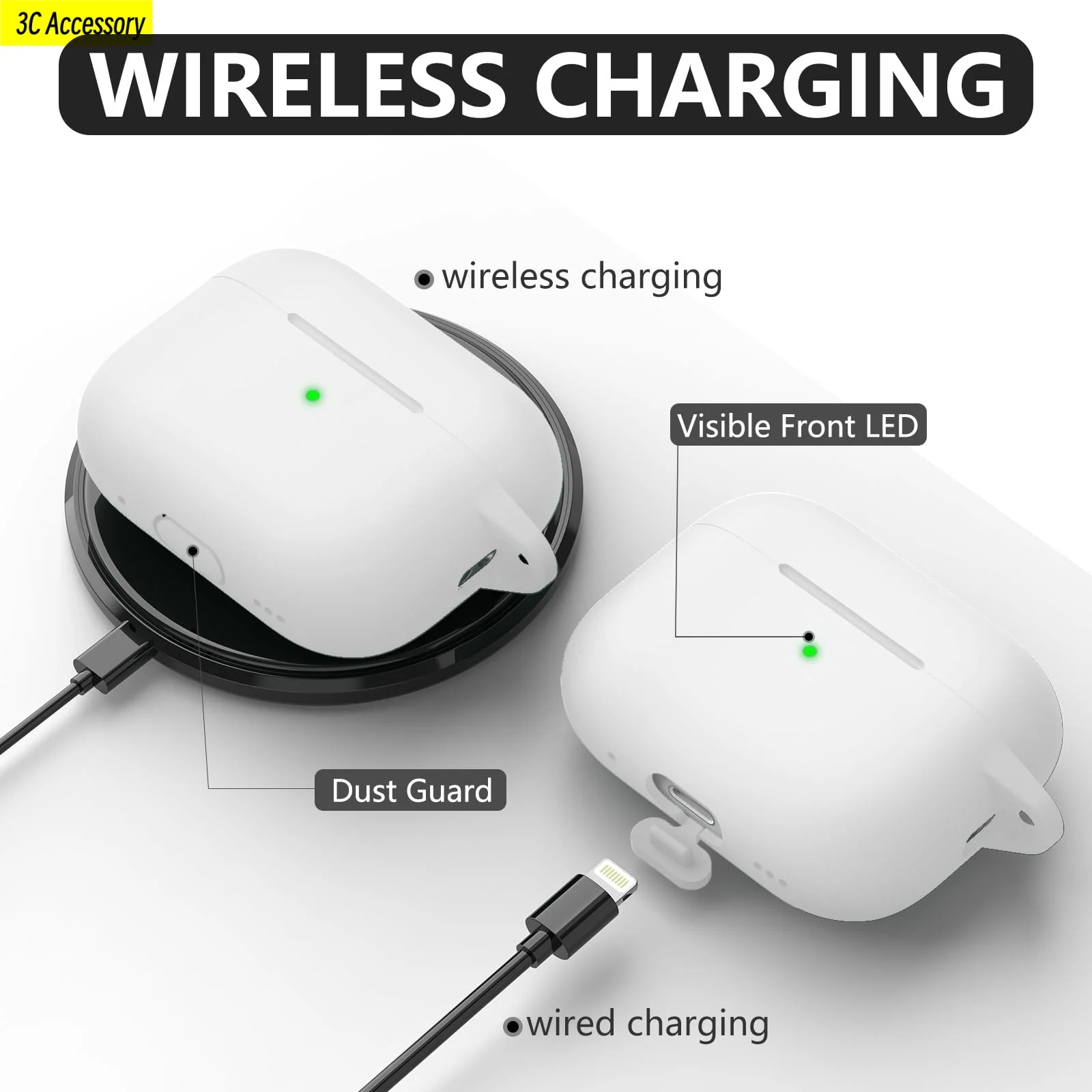 เคสสําหรับ Airpods Pro 2 3 เคสหูฟังป้องกัน Funda【4 IN 1】อุปกรณ์เสริมหูฟังสําหรับ Apple AirPods 4 3 Pro 2nd Funda กรณี