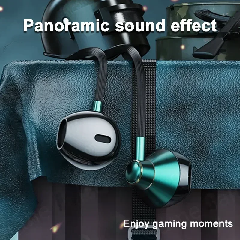 HiFi نوع C سماعة باس ستيريو التحكم في مستوى الصوت ياربود ميكروفون 3.5 مللي متر سماعات أذن سلكية لهاتف جالاكسي سامسونج S24 S23 شاومي الكمبيوتر #2