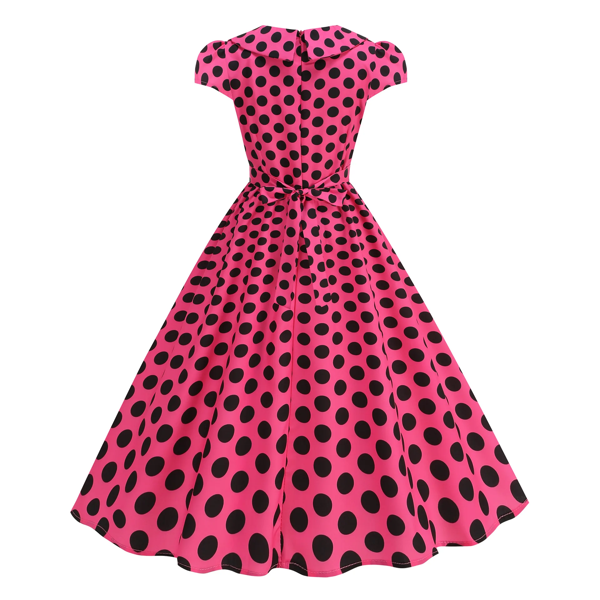 Gaun Retro Polka Dot Chic Big  - Women'S Fashion In The 1950S ulasan dan harga