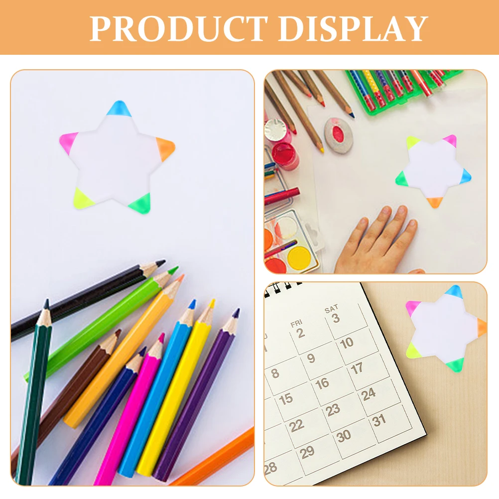 

1pcs Multicolored Highlighters Fluorescent Pens Adorable Small Study Marker Creative Design Teen Office School Use Bright