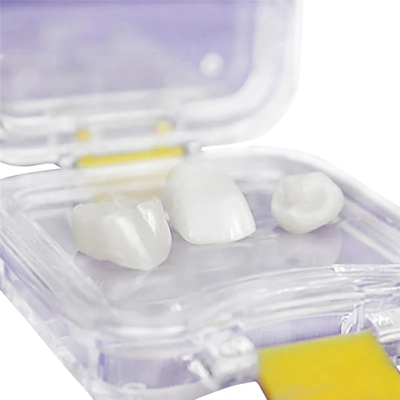

AT48- Pillow Crown Box, 5Pcs Transparent Membrane Film Showcase Tooth Boxes Crown And Bridge Box Easy Install
