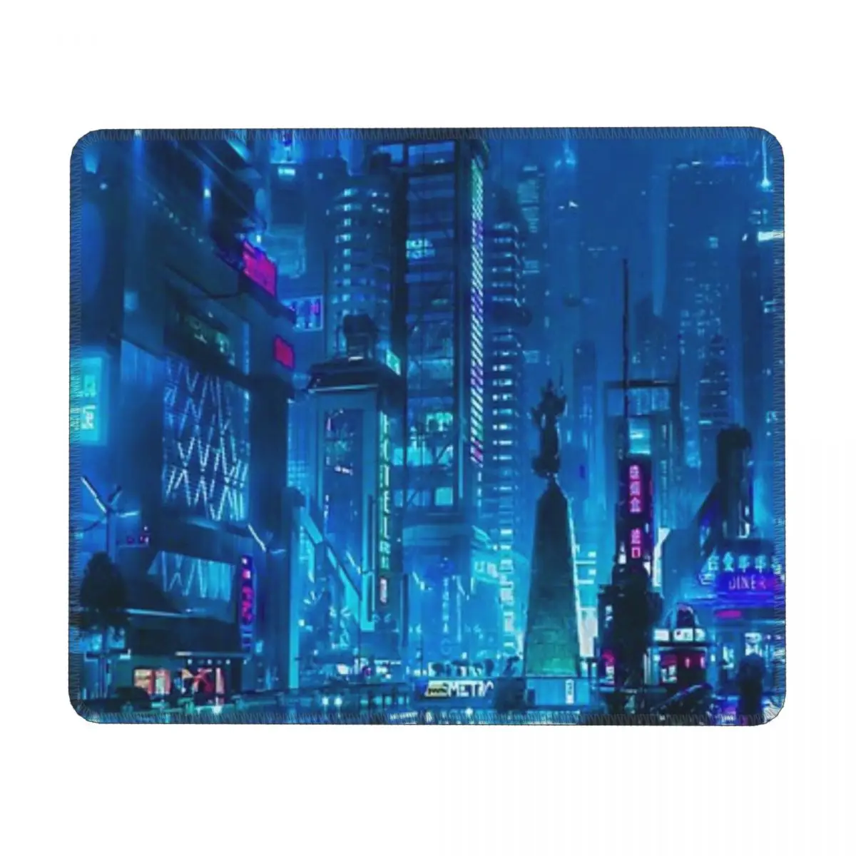 Gaming Accessories Mouse Pad Cyberpunk Sci Fi City Mousepad Mat Computer Gamer Desk Mat