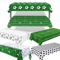 Soccer Theme Disposable Plastic Tablecloth Boys Sport Football Birthday Party Football Club Match Decoration Supplies