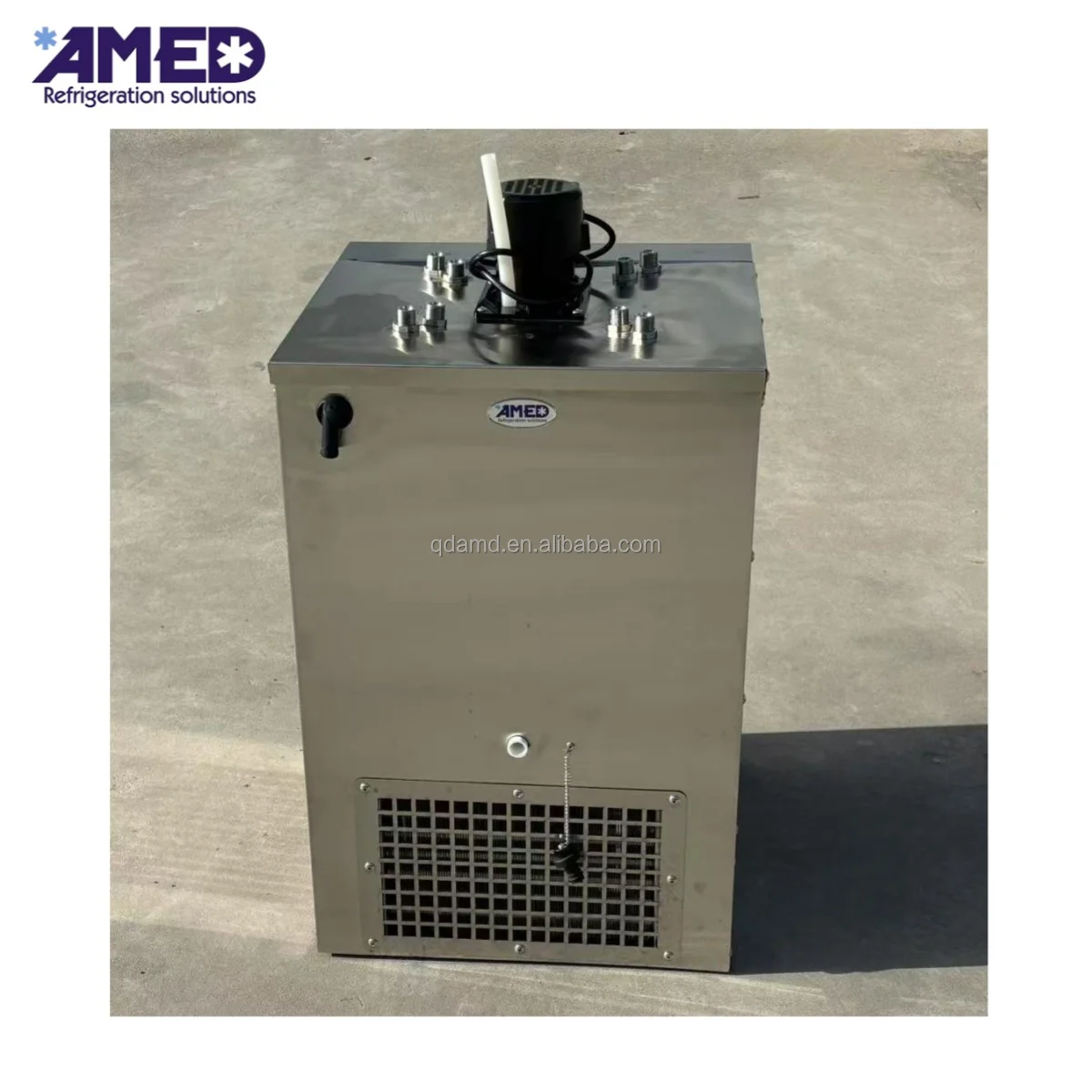 180L Under Counter Portable Beer Cooler Machine Stainless Steel Ice Bank Freezer With Cooling Coils & Electronic Thermostat