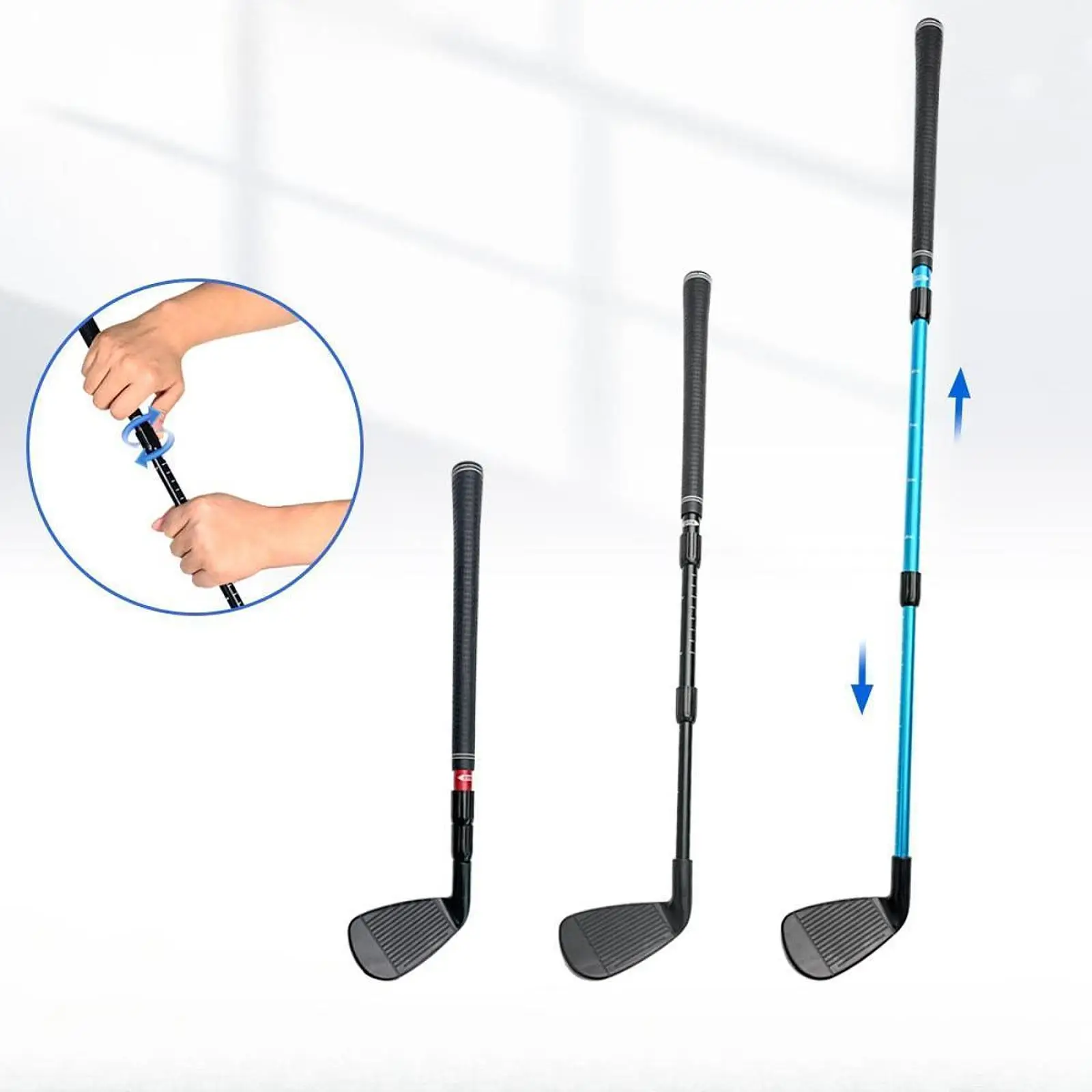 

Telescopic Retractable Golf Chipper Club with Scale Golf Wedge Golf Equipment for Kids Practice Training at Home or Course