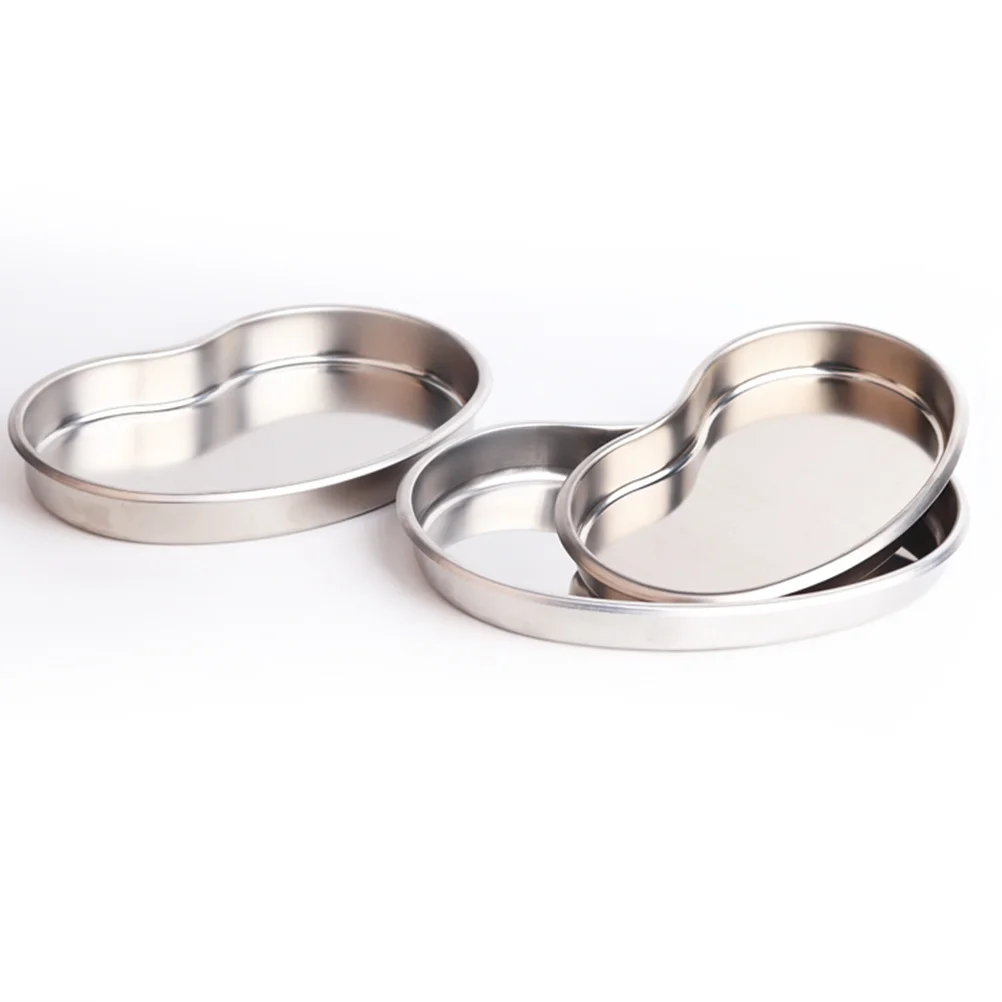 Zestaw do sterylizacji Srebrny Antyjodowy Stal Nierdzewna Płaska Taca Pęsety Zestaw do Salonu Spa Tatuażu